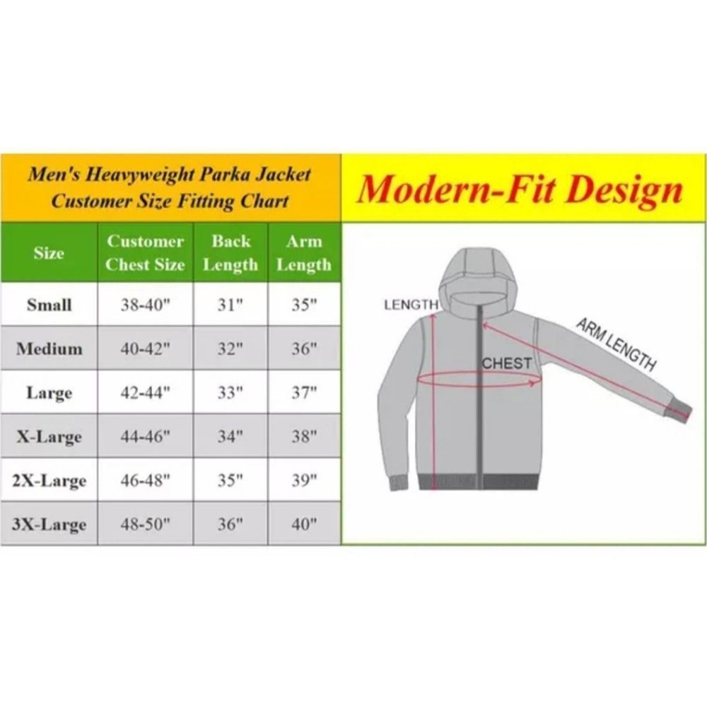 Galaxy by Harvic Spire Heavyweight Parka Jacket L - Picture 5 of 16